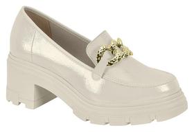 Sapato Mocassim Moleca Salto Tratorado 5777.101