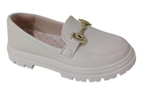 Sapato Mocassim Molekinha Branco Off 2566108 Sapato Mocassim Molekinha Branco Off 2566108