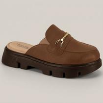 Sapato Mocassim Mule Feminino Flatform Tratorado Conforto Modare 7409.100.21736 -