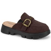 Sapato Mocassim Mule Feminino Flatform Tratorado Conforto Modare 7409.101.31136 -