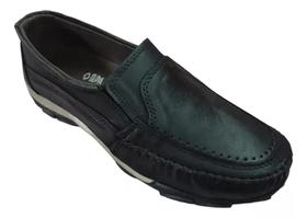 Sapato Mocassim Onda Surf Couro Super Confortável Masculino - 3300 / (10048)