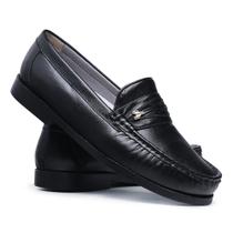 Sapato Mocassim Social Masculino Schiareli em Couro Dockside - Ref. 1018