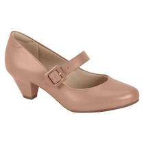 Sapato Modare Boneca Salto Bico Fino Conforto BEGE