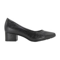 Sapato Modare Feminino Salto Baixo Bloco Preto