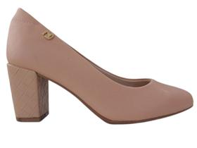 Sapato Modare Feminino Salto Bloco Nude 7377105 Sapato Modare Feminino Salto Bloco Nude 7377105