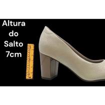 Sapato Modare Ultraconforto Scarpin Salto Grosso 7377102