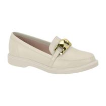 Sapato Moleca 5666.110 Mocassim Oxford Casual Salto Baixo Feminino