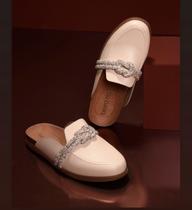 Sapato Mule Clog Creme Beira Rio 4317107 Sapato Mule Clog Creme Beira Rio 4317107