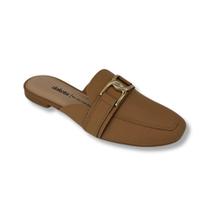 Sapato mule feminino dakota hades detalhe dourado