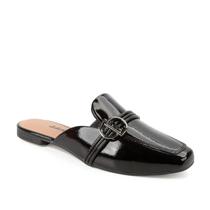 Sapato Mule Feminino Dakota Rasteiro Fivela Bico Quadrado