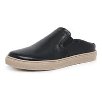 Sapato Mule Masculino Couro Estilo Casual Confortável Macio