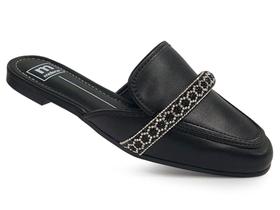 Sapato Mule Moleca Tira com Strass Brilhante 5722 119 34/39