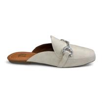 Sapato Mule Social Feminino Rasteiro Bico Quadrado Comfort