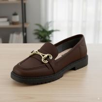 Sapato Napa Mocassin Confort Feminino Moleca 5823.101 Sapato Napa Mocassin Confort Feminino Moleca 5823.101