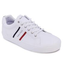 Sapato Nautica Avary, casual, com cadarço, tênis moderno, branco, masculino Sapato Nautica Avary, casual, com cadarço, tênis moderno, branco, masculino