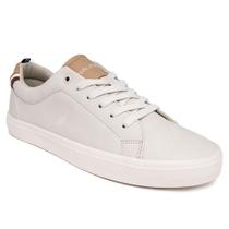 Sapato Nautica Graves 3 Fashion Sneaker casual para homens - cinza bege