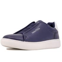 Sapato Nautica Spindrift Fashion Tênis masculino azul/branco tamanho 13