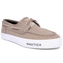 Sapato Nautica Spinnaker, lavado, bronzeado, moderno, tênis masculino, tamanho 9