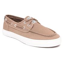 Sapato Nautica Spinnaker Twill Lace-Up Boat masculino bronzeado tamanho 12