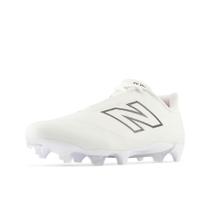 Sapato New Balance BurnX4 Lacrosse unissex branco/cinza tamanho 10,5 EUA