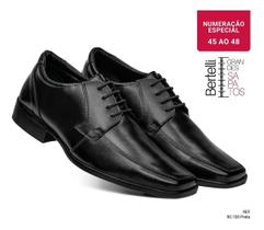 Sapato Numero Especial Grande Masculino Social Confortável - Bertelli