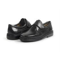 Sapato Opananken Diabético Ortopédico Couro Preto Sapato Opananken Diabético Ortopédico Couro Preto