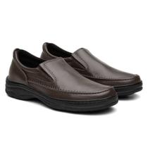 Sapato Ortopédico Anti Stres Conforto Social Masculino Couro Sapato Ortopédico Anti Stres Conforto Social Masculino Couro