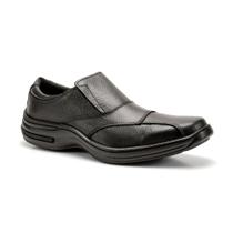 Sapato ortopédico casual masculino diabetico em couro conforto 37 ao 46
