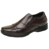 Sapato ortopédico casual masculino diabetico em couro conforto 37 ao 46