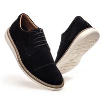 Sapato Oxford Camurça Masculino Ingles Brogue Sola Costurada Confortavel Social - Atria Shoes