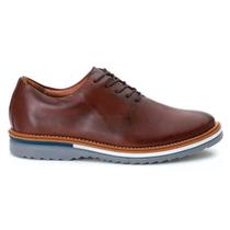 Sapato Oxford Casual de Luxo Premium Tratorado Couro Classic