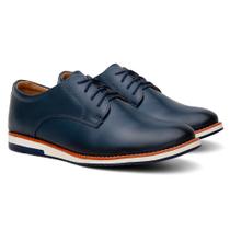 Sapato Oxford Casual Masculino 100% Couro Acompanha Carteira