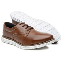 Sapato Oxford Casual Masculino Brogue Mocassim Amarrar Couro Whisky Sapato Oxford Casual Masculino Brogue Mocassim Amarrar Couro Whisky