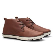 Sapato Oxford Casual Masculino Liso Couro