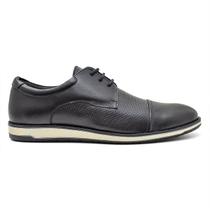 Sapato Oxford Classico Masculino Couro Legitimo Preto