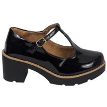 Sapato Oxford Estilo Boneca Feminino Confort Tratorado - Loriza Calçados