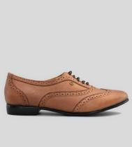 Sapato Oxford Feminino CBK Couro Marrom
