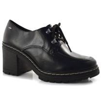 Sapato Oxford Feminino com Salto Bloco Dakota Preto G5843