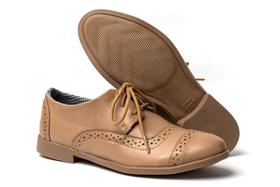Sapato Oxford Feminino sapatilha leve e confortável em Couro 34 ao 40