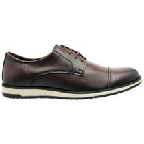 Sapato Oxford Five Days Masculino Sintético Café