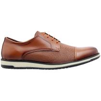 Sapato Oxford Five Days Masculino Sintético Castanho
