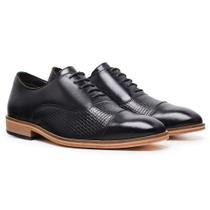 Sapato Oxford Masculino Couro Estampado Cullen F008
