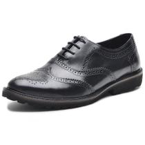 Sapato Oxford Masculino Couro Texturizado Palmilha EVA