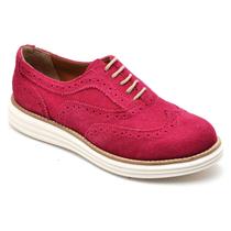 Sapato Oxford Plataforma Feminino Q&A Calçados Rosa - QA CALÇADOS