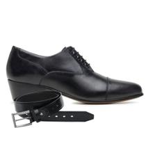 Sapato para dança de salão Masculino em Couro + Cinto 56222