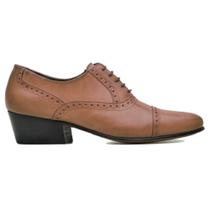 Sapato Para Danca De Salao Masculino Marrom Em Couro 56220