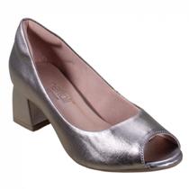 Sapato Peep Toe Neftali Comfort Couro 55085