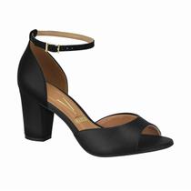 Sapato Peep Toe Salto Alto Feminino Vizzano