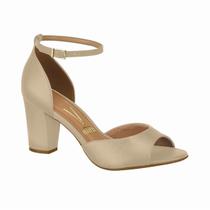 Sapato Peep Toe Salto Alto Feminino Vizzano Sapato Peep Toe Salto Alto Feminino Vizzano