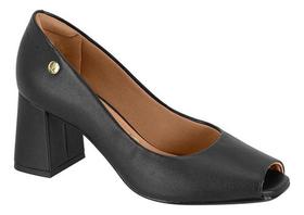 Sapato Peep Toe Salto Medio Grosso Feminino Casual Vizzano 1146.101 Sapato Peep Toe Salto Medio Grosso Feminino Casual Vizzano 1146.101